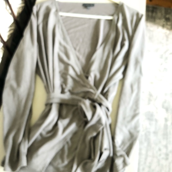The Limited ,, gray wrap top - Picture 11 of 15
